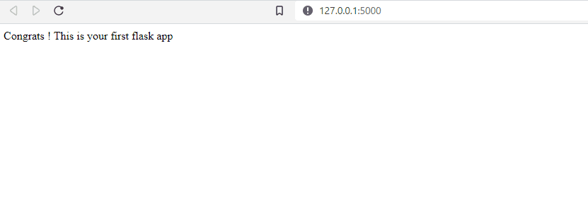 Building Your First Flask application